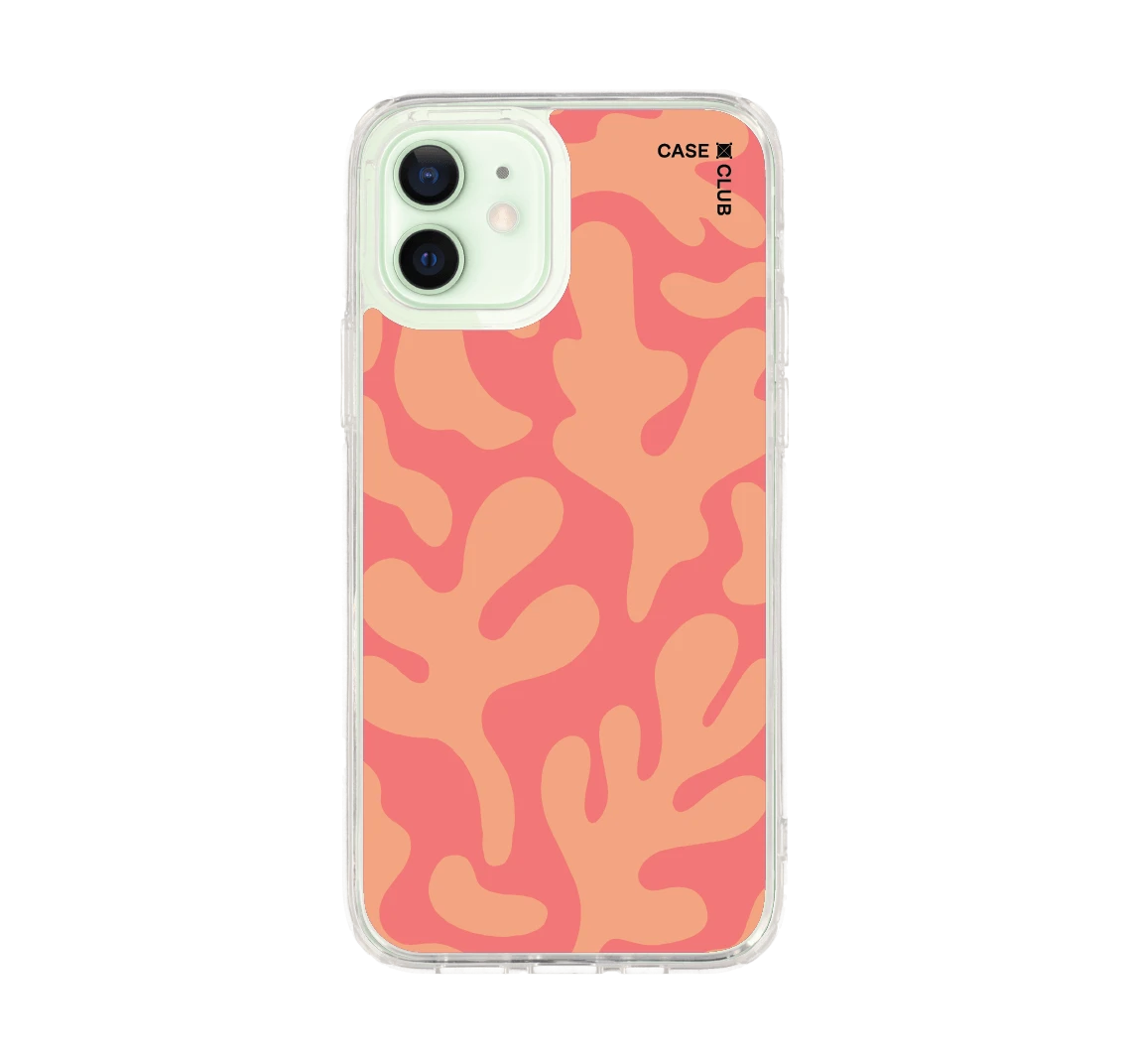 pink & orange abstract freeform pattern